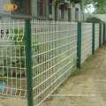 green coated wire mesh fence